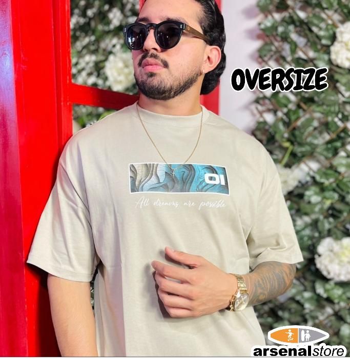 CAMISETA THE ONE MC24343 BEIGE CAMISETA THE ONE MC24343 BEIGE