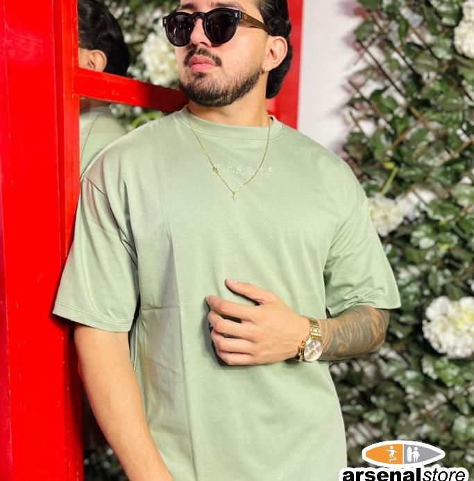 CAMISETA THE ONE MC24344 VERDE
