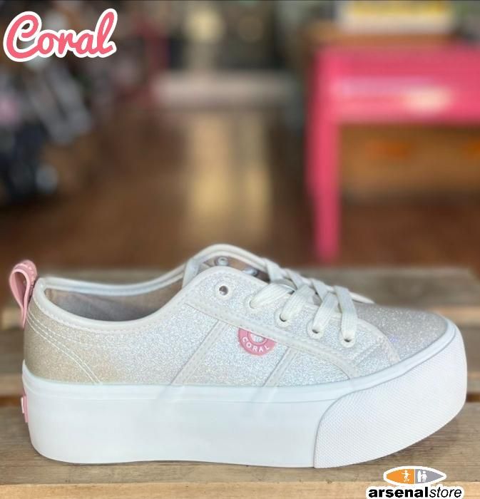 TENIS CORAL DEBBIE SAND GLITTER