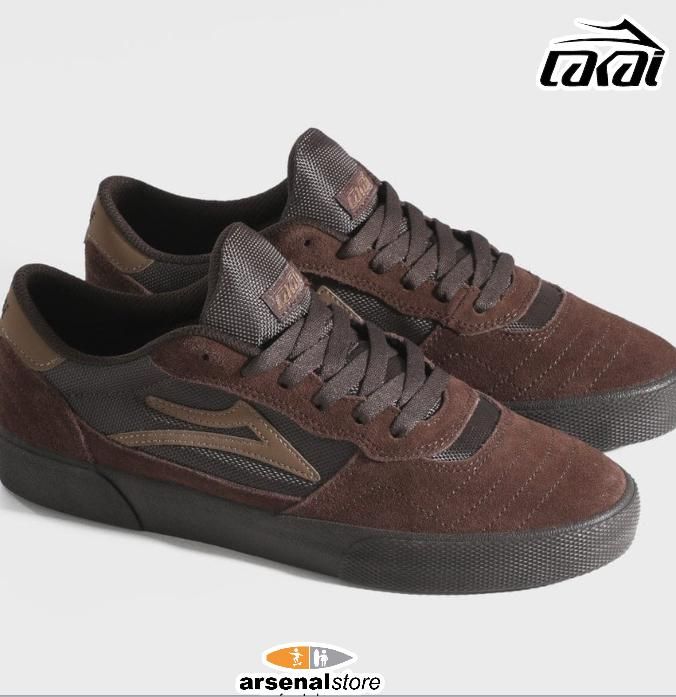 TENIS LAKAI CAMBRIDGE CHESTNUT SUEDE MONOCHROME