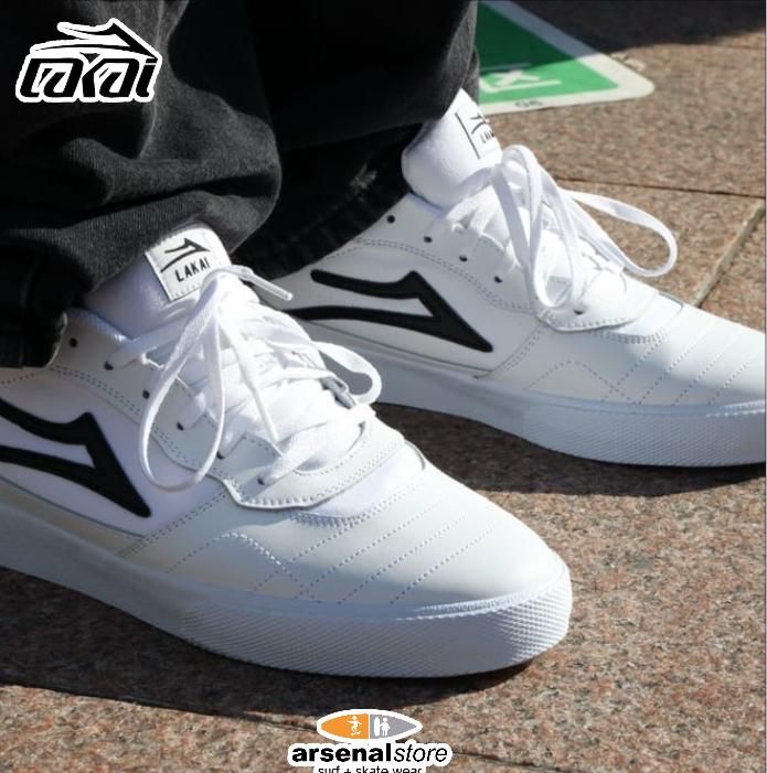 TENIS LAKAI CAMBRIDGE WHITE LEATHER