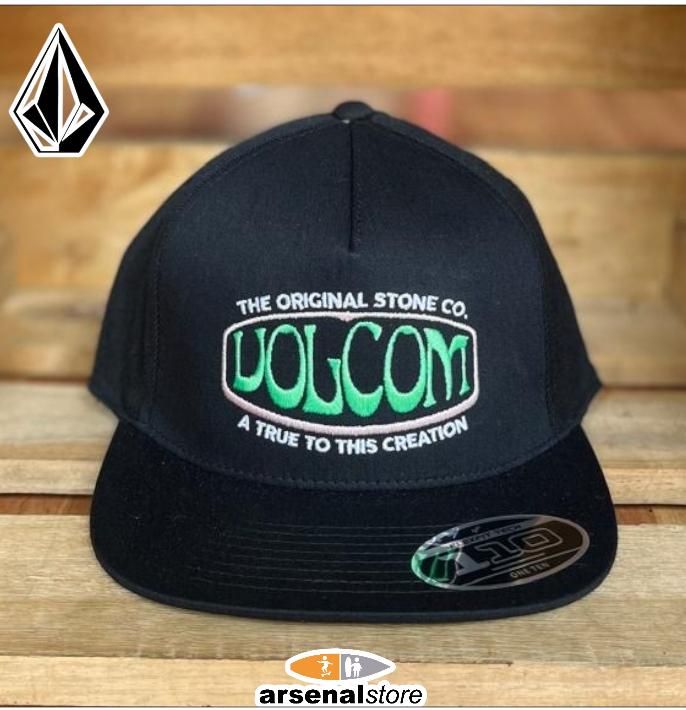 GORRA VOLCOM D5512202 BLK LETRAS VERDES 30 GORRA VOLCOM D5512202 BLK LETRAS VERDES 30