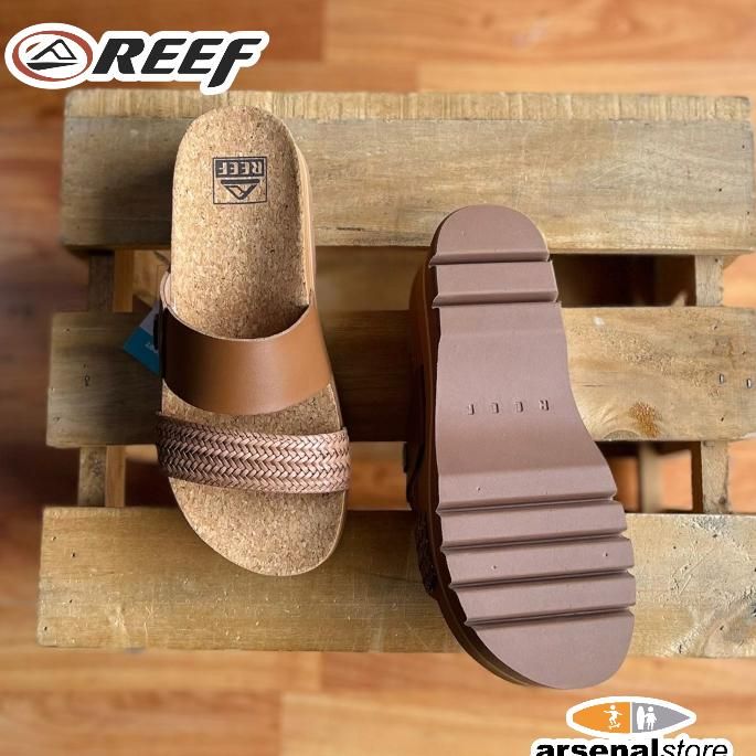 SANDALIA REEF CJ8020 CUSHION VISTA HIG BROWN BRAID