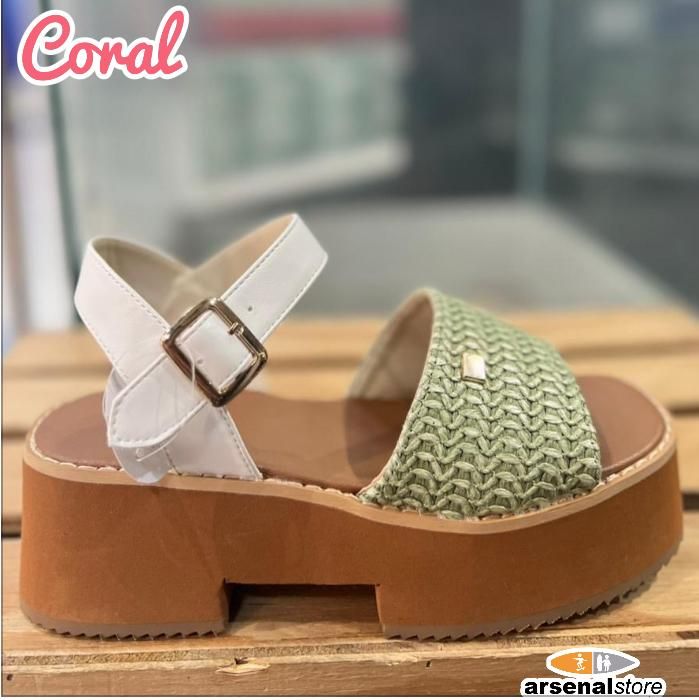 SANDALIAS CORAL PROM MONDELLA RAFFIA