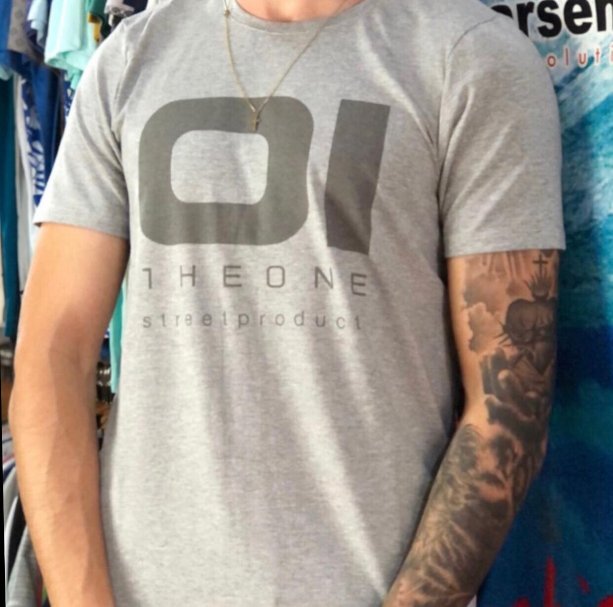 CAMISETA THE ONE 22305 GRIS CAMISETA THE ONE 22305 GRIS