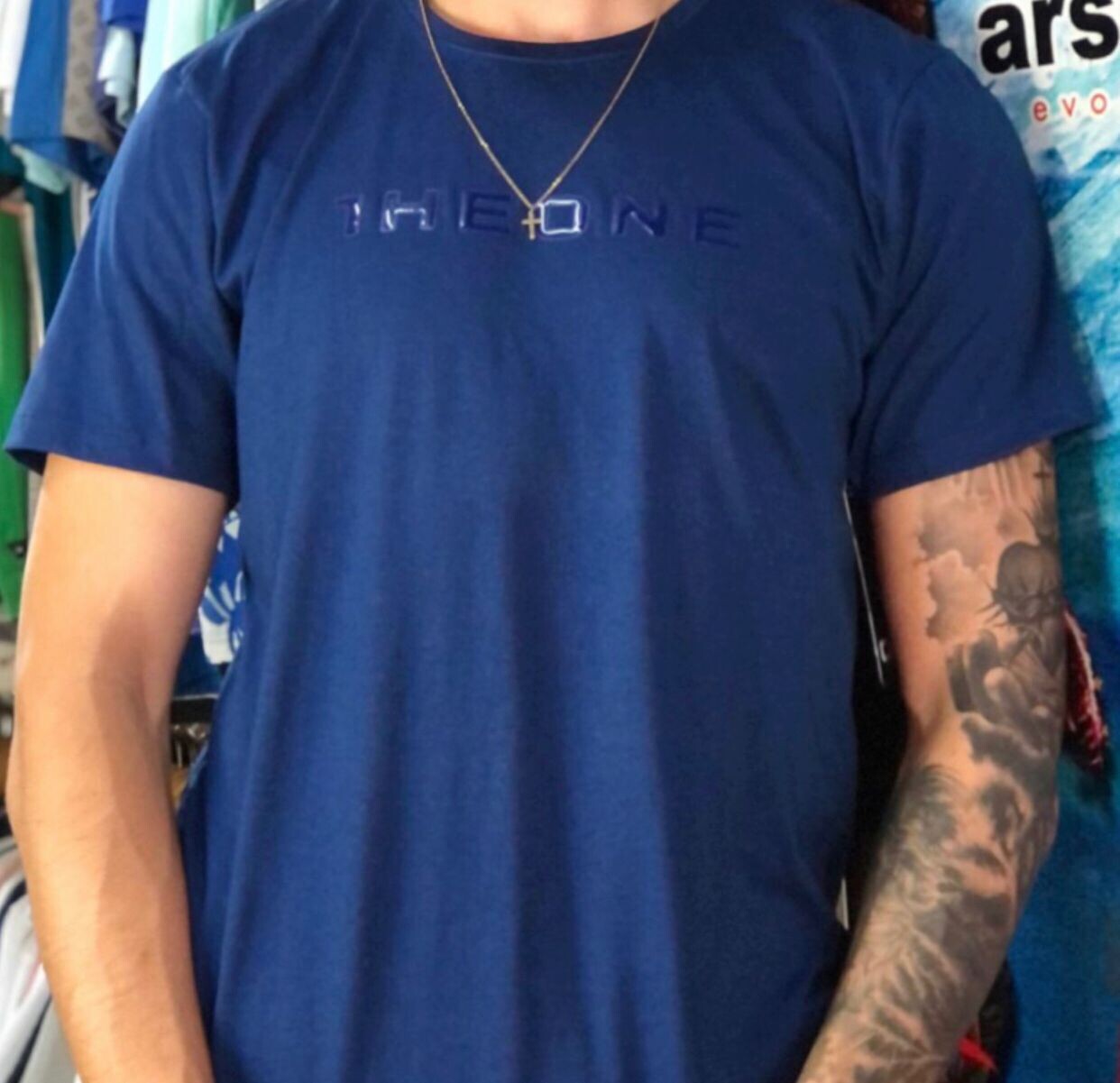 CAMISETA THE ONE 23161 AZUL CLARO CAMISETA THE ONE 23161 AZUL CLARO