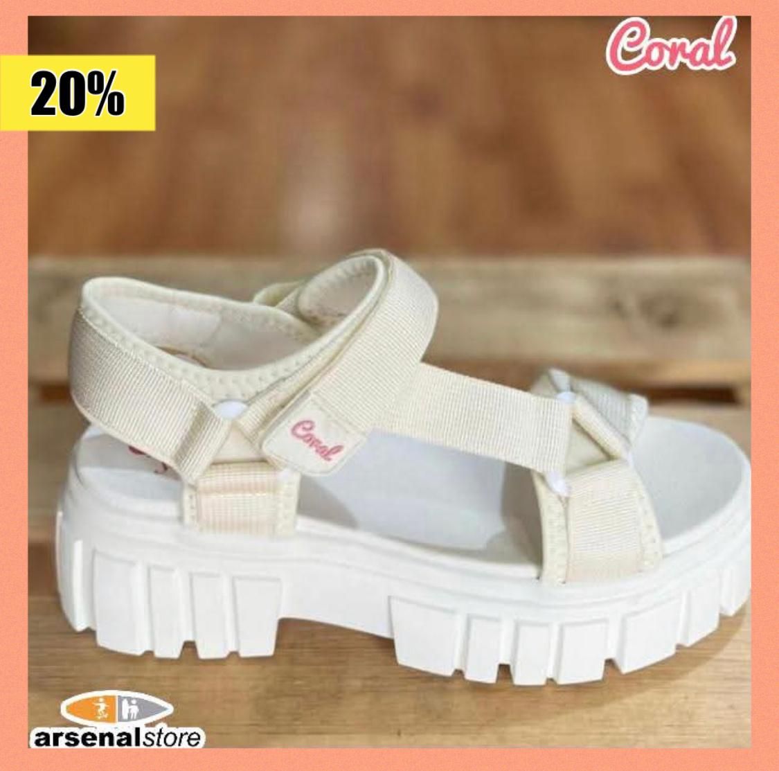 SANDALIA CORAL PERCY 3 WHITE OFF