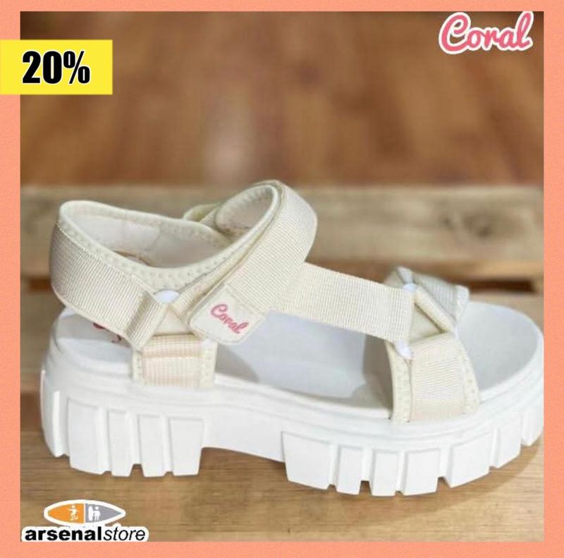 SANDALIA CORAL PERCY 3 WHITE OFF SANDALIA CORAL PERCY 3 WHITE OFF
