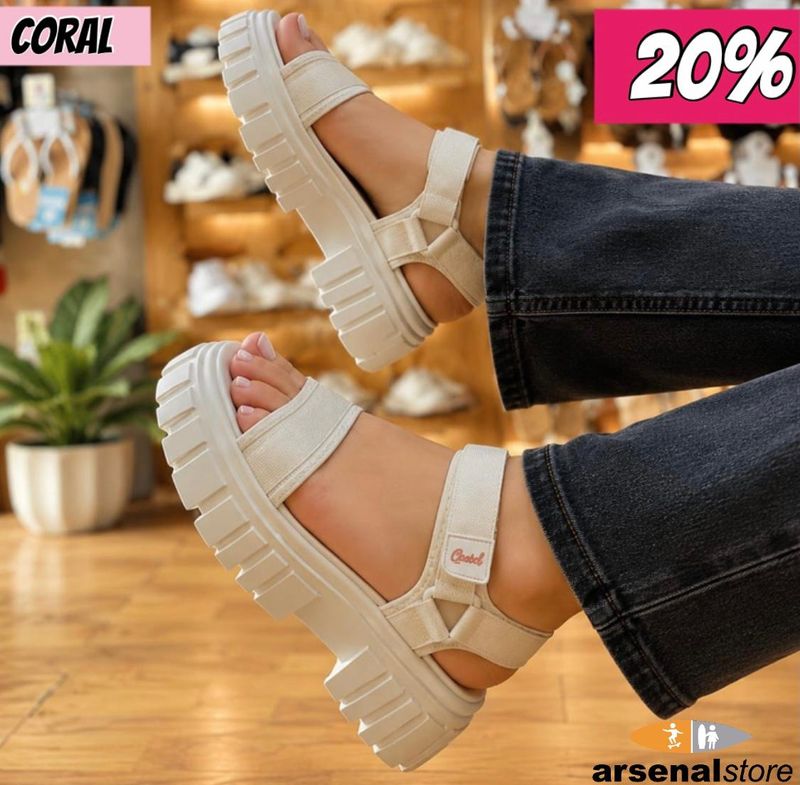 SANDALIA CORAL PERCY 3 WHITE OFF