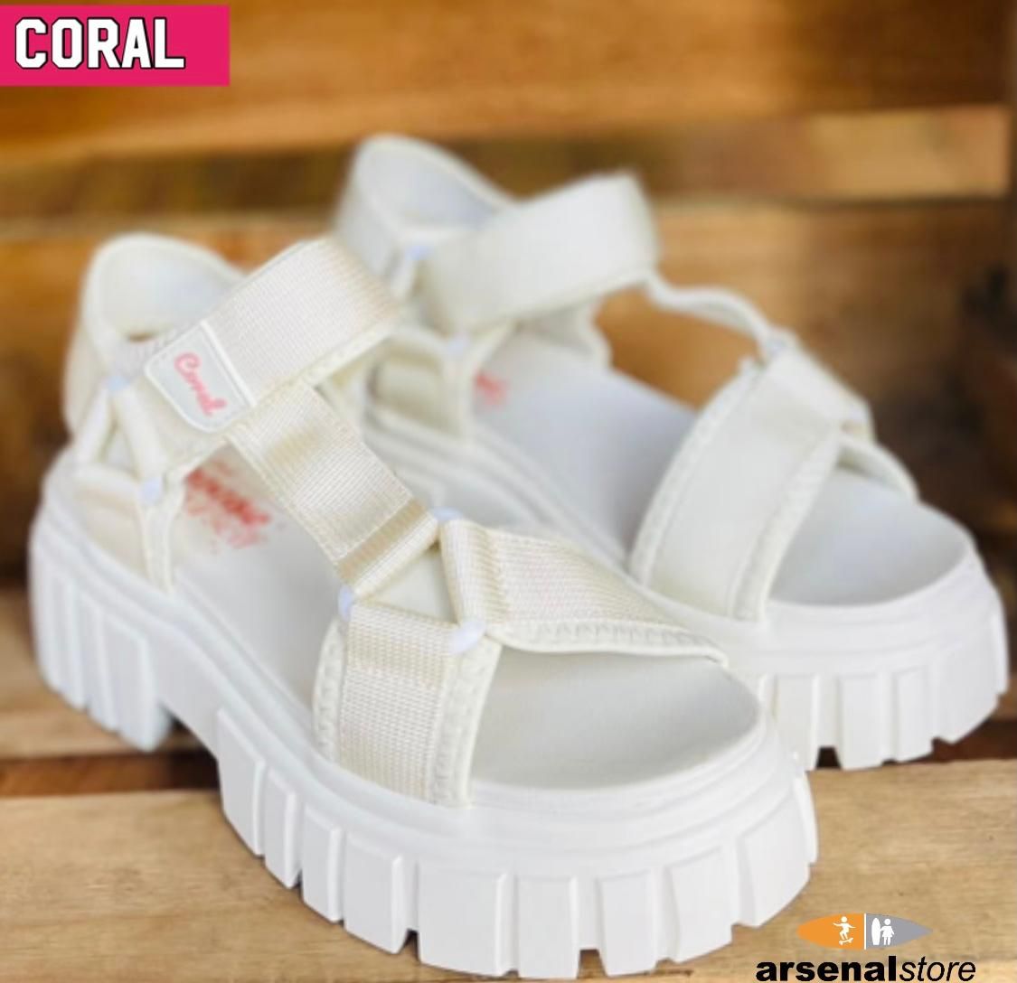 SANDALIA CORAL PERCY 3 WHITE OFF SANDALIA CORAL PERCY 3 WHITE OFF