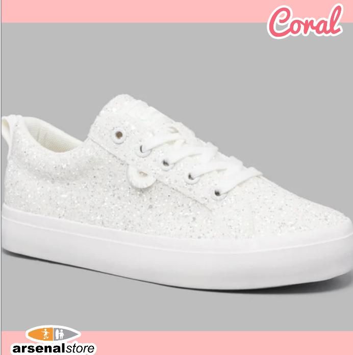 TENIS CORAL SERAFINA WHITE GLITTER TENIS CORAL SERAFINA WHITE GLITTER