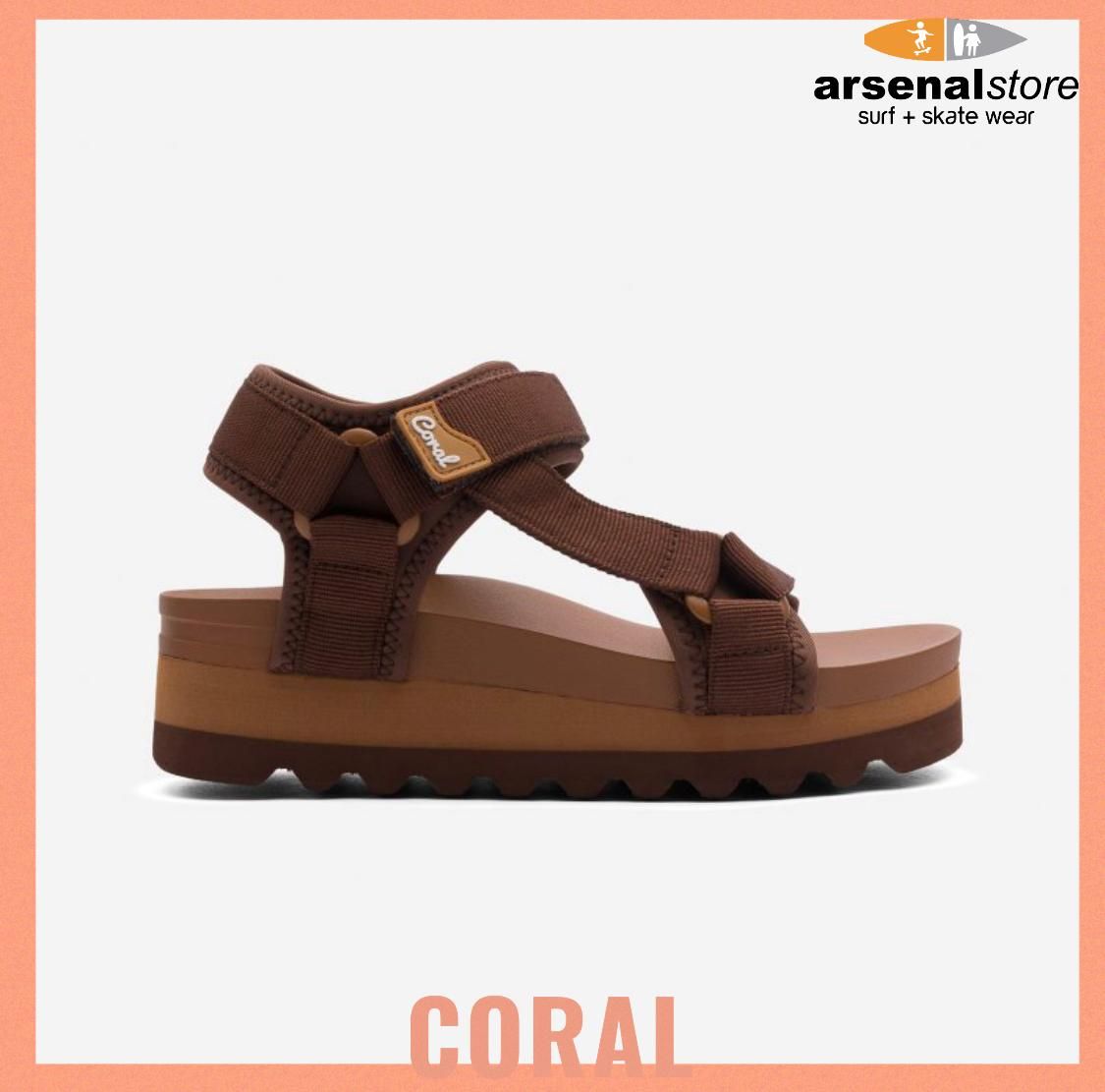 SANDALIAS CORAL LULAH BROWN SANDALIAS CORAL LULAH BROWN