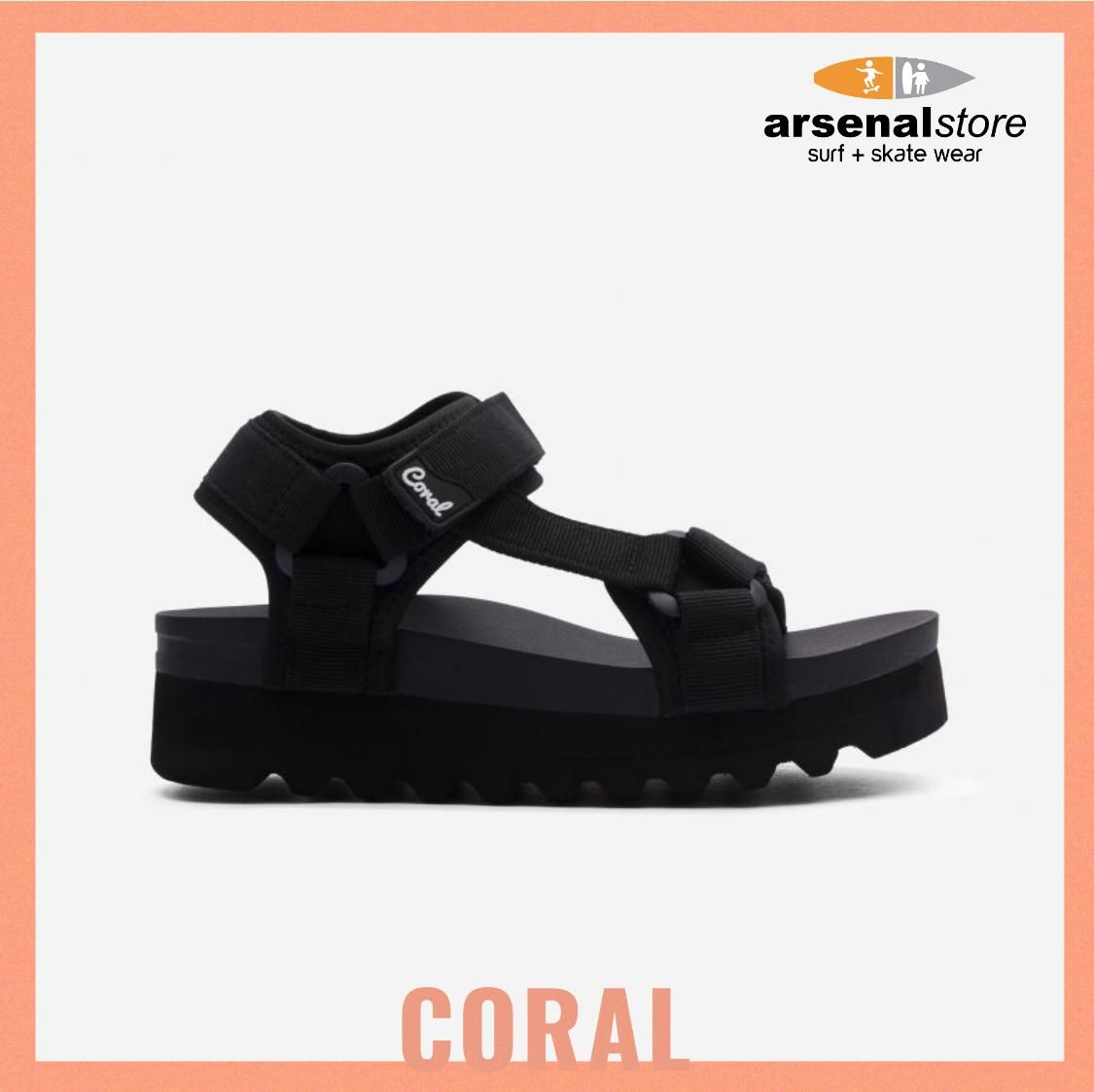 SANDALIAS CORAL LULAH ALL BLACK