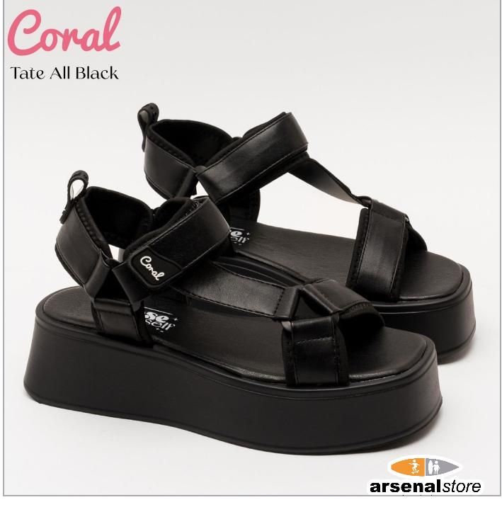 SANDALIAS CORAL TATE ALL BLACK SANDALIAS CORAL TATE ALL BLACK