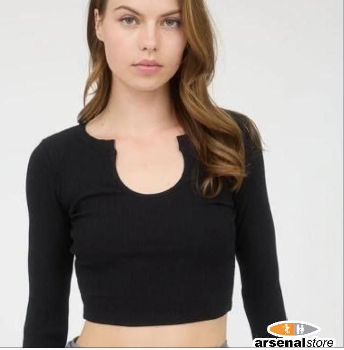 CROP TOP BLK CROP TOP BLK