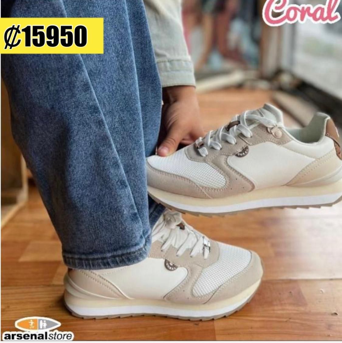 TENIS CORAL HAILEE CREAM