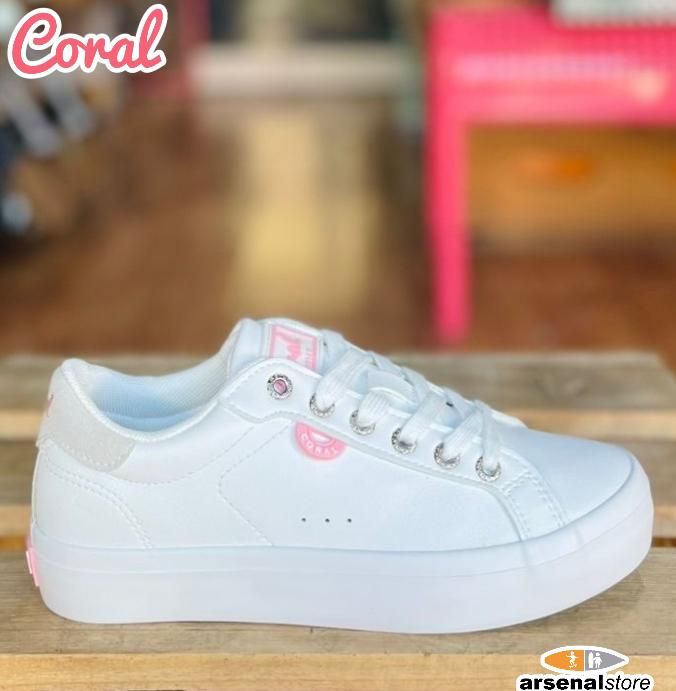 TENIS CORAL TULLY ALL WHITE TENIS CORAL TULLY ALL WHITE