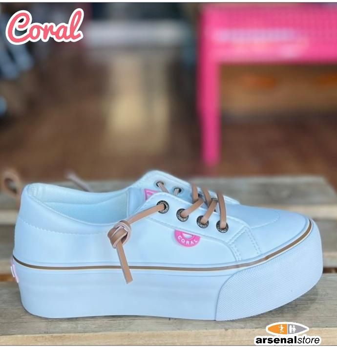 TENIS CORAL OCTAVIA 3 WHITE CAMEL TENIS CORAL OCTAVIA 3 WHITE CAMEL