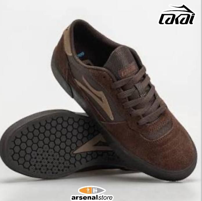 TENIS LAKAI CAMBRIDGE CHESTNUT SUEDE MONOCHROME