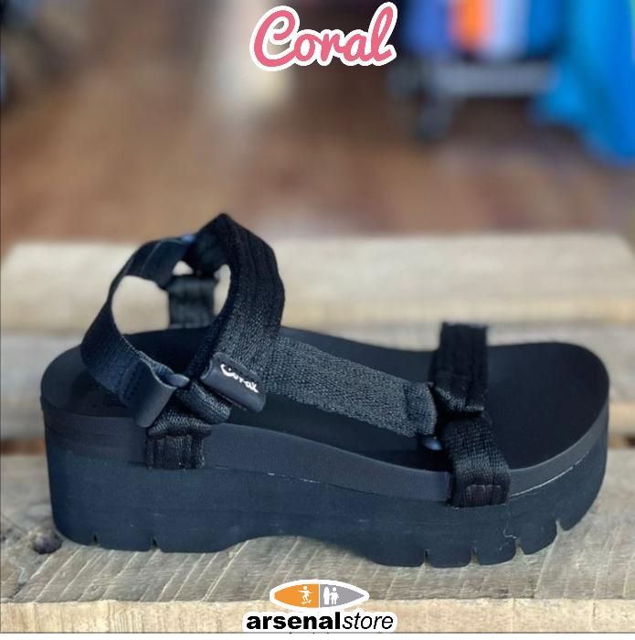 SANDALIAS CORAL KAI ALL BLK SANDALIAS CORAL KAI ALL BLK