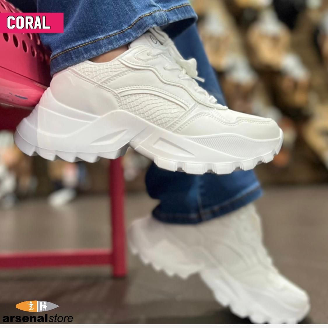 TENIS CORAL MISAKI ALL WHITE