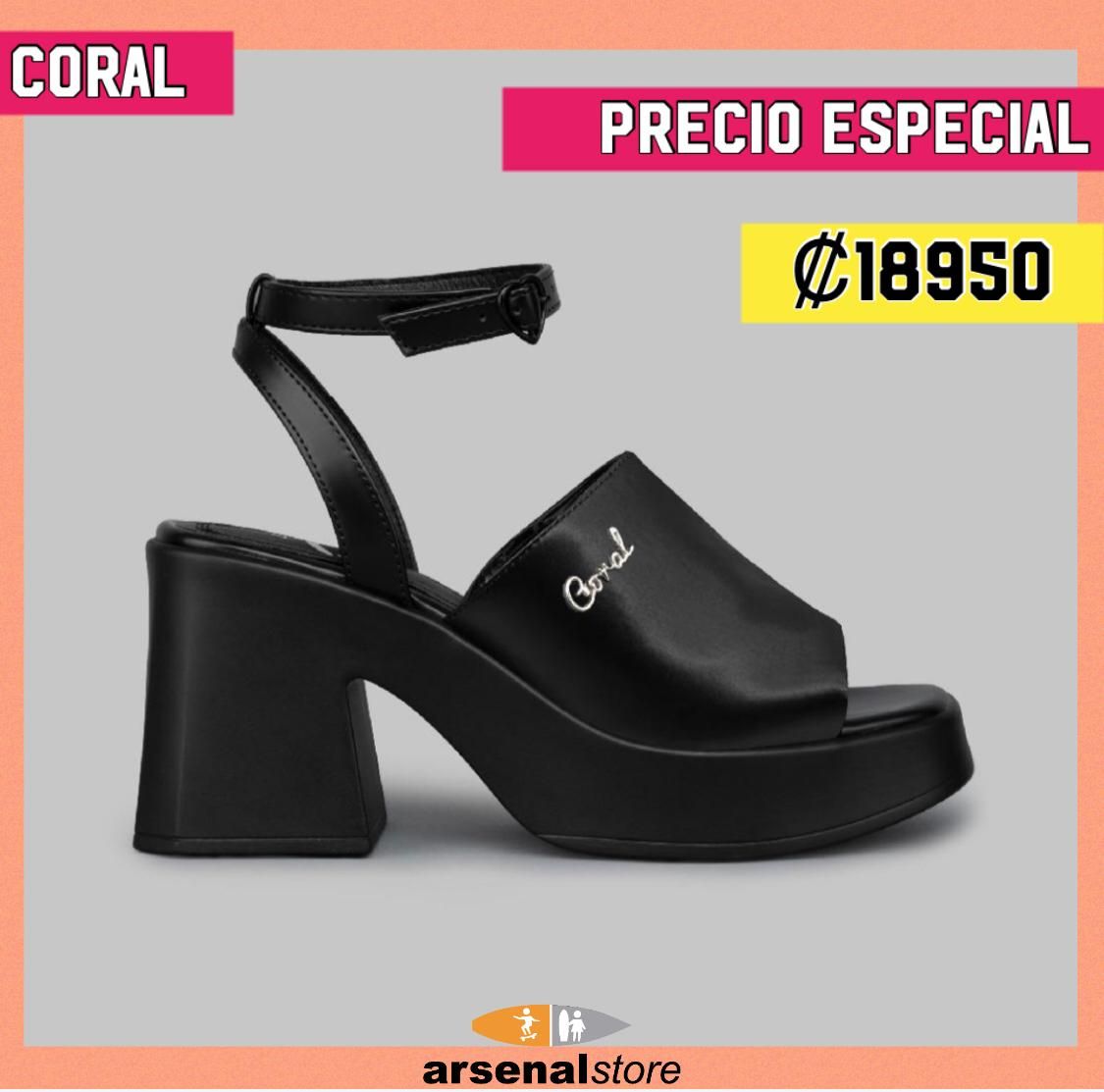 SANDALIAS CORAL POKER 2 BLK TEX SANDALIAS CORAL POKER 2 BLK TEX