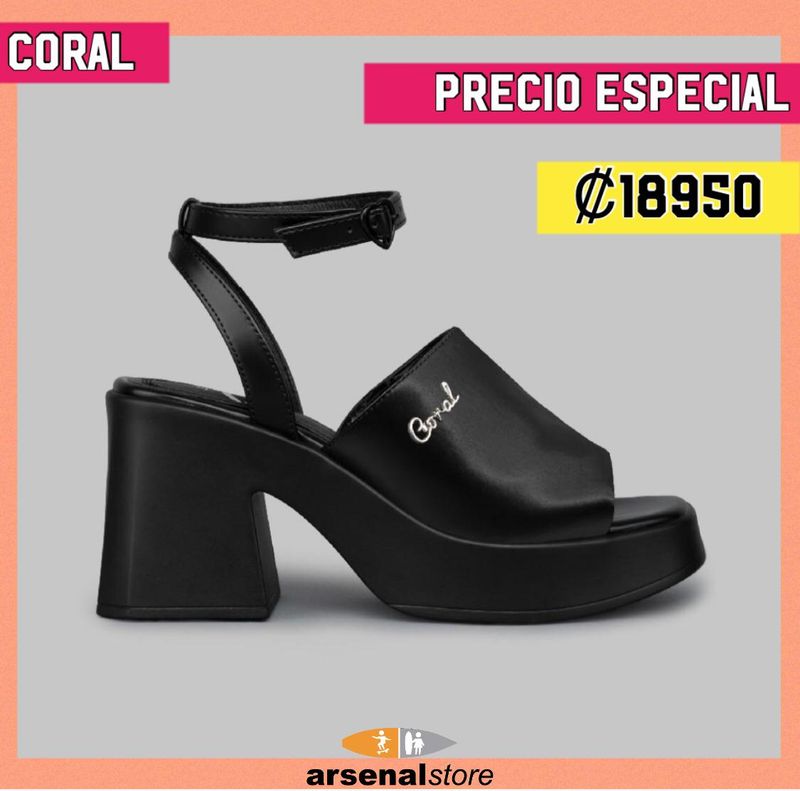 SANDALIAS CORAL POKER 2 BLK TEX SANDALIAS CORAL POKER 2 BLK TEX