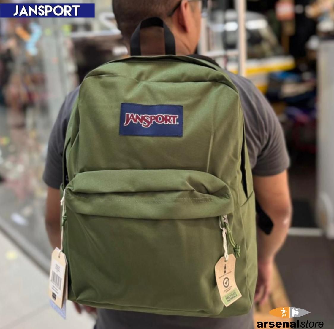 SALVEQUE JANSPORT JS0A4QUTKM1 CARGO GREEN SALVEQUE JANSPORT JS0A4QUTKM1 CARGO GREEN