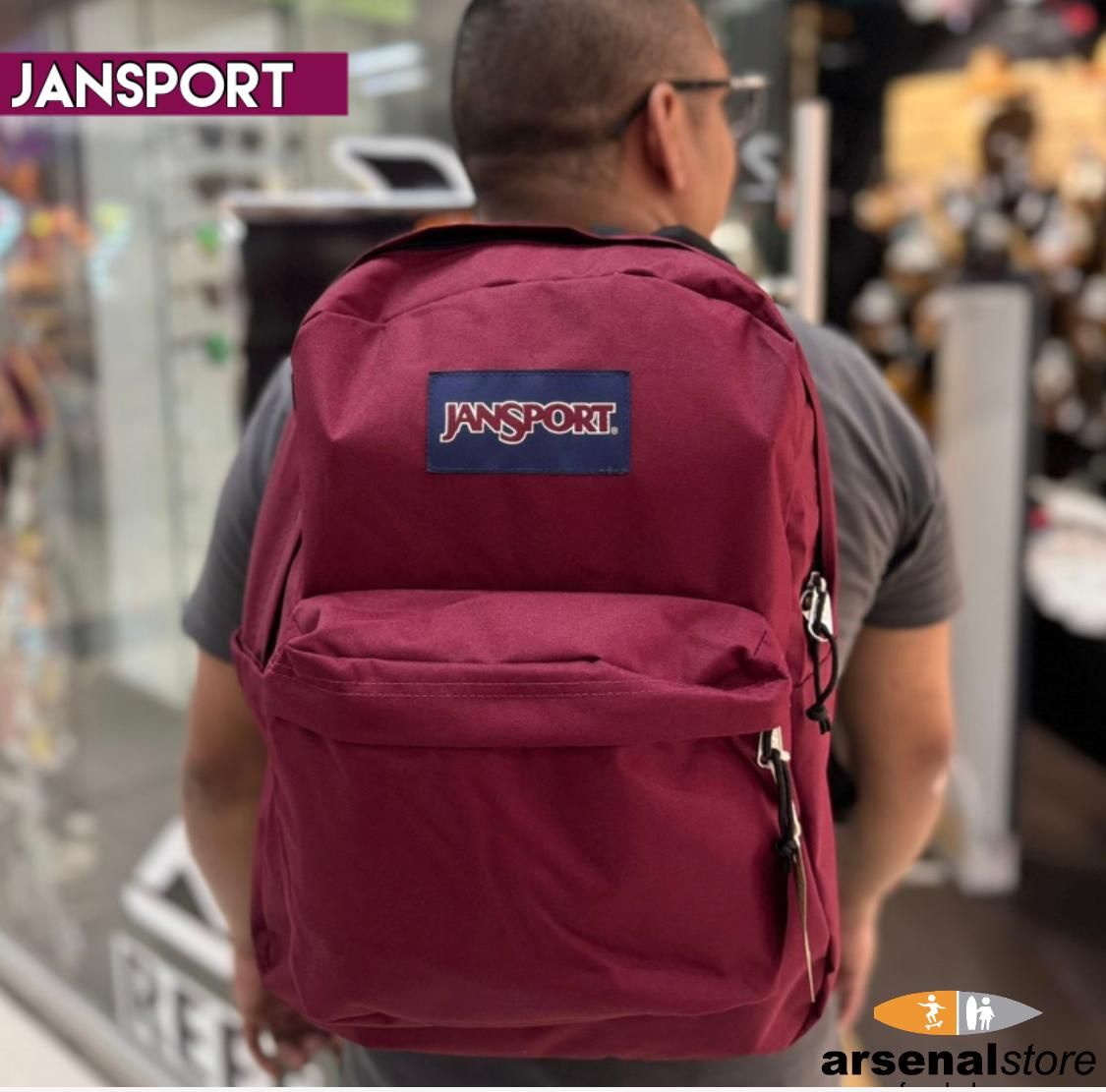 SALVEQUE JANSPORT JS0A4QUT04S RUSSET RED