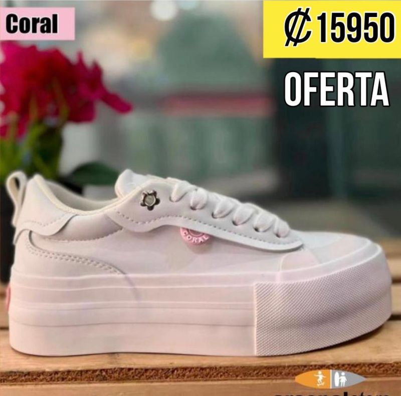 TENIS CORAL TAO ALL WHITE TENIS CORAL TAO ALL WHITE