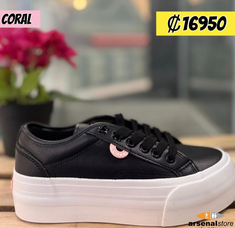TENIS CORAL PASQUALINA BLK