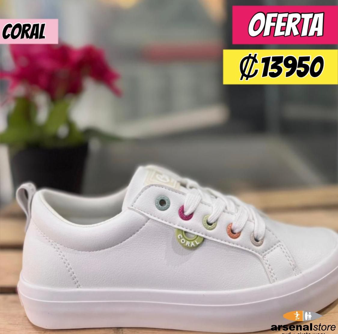 TENIS CORAL ALARA WHITE TENIS CORAL ALARA WHITE
