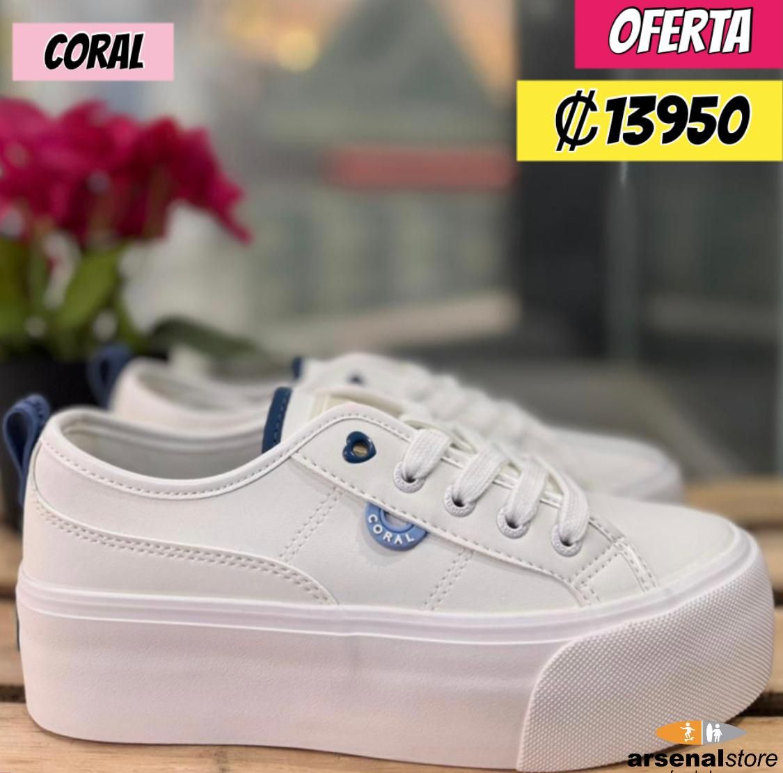 TENIS CORAL RENATA 2 WHITE/NAVY