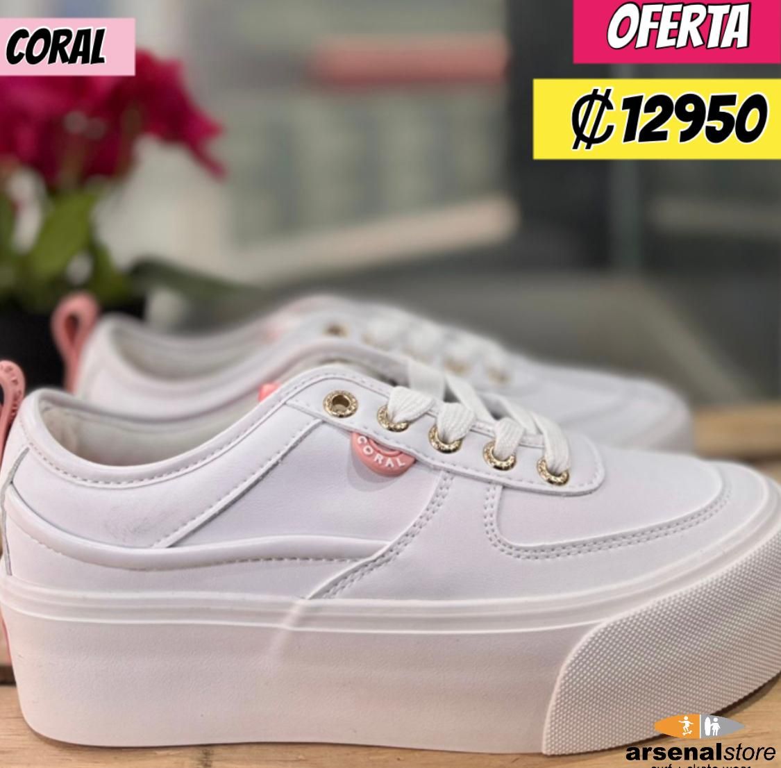 TENIS CORAL AKIRA WHITE TENIS CORAL AKIRA WHITE