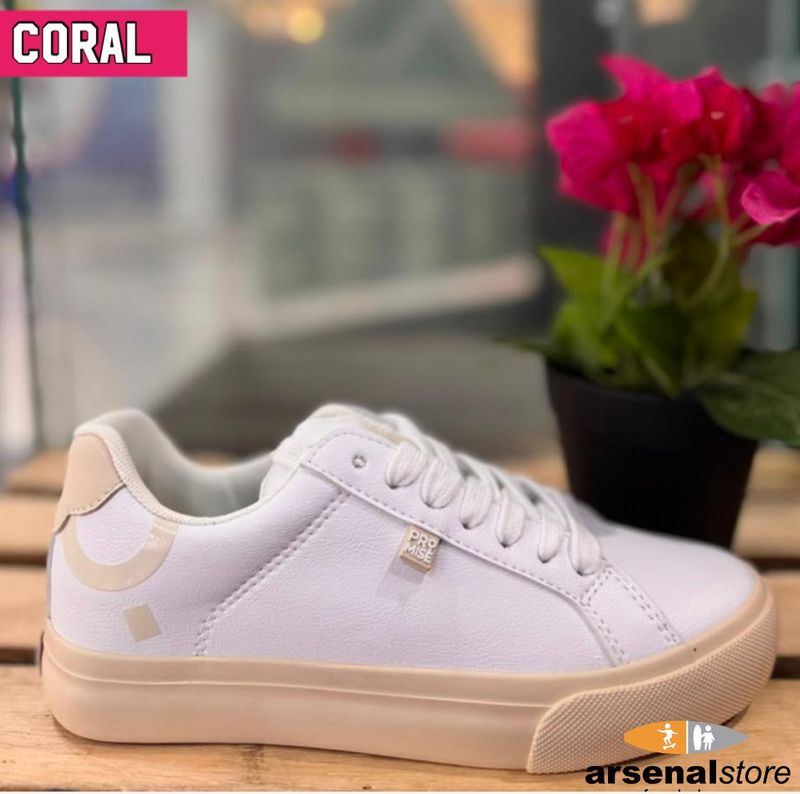 TENIS CORAL COTTON WHT/SAND PROM