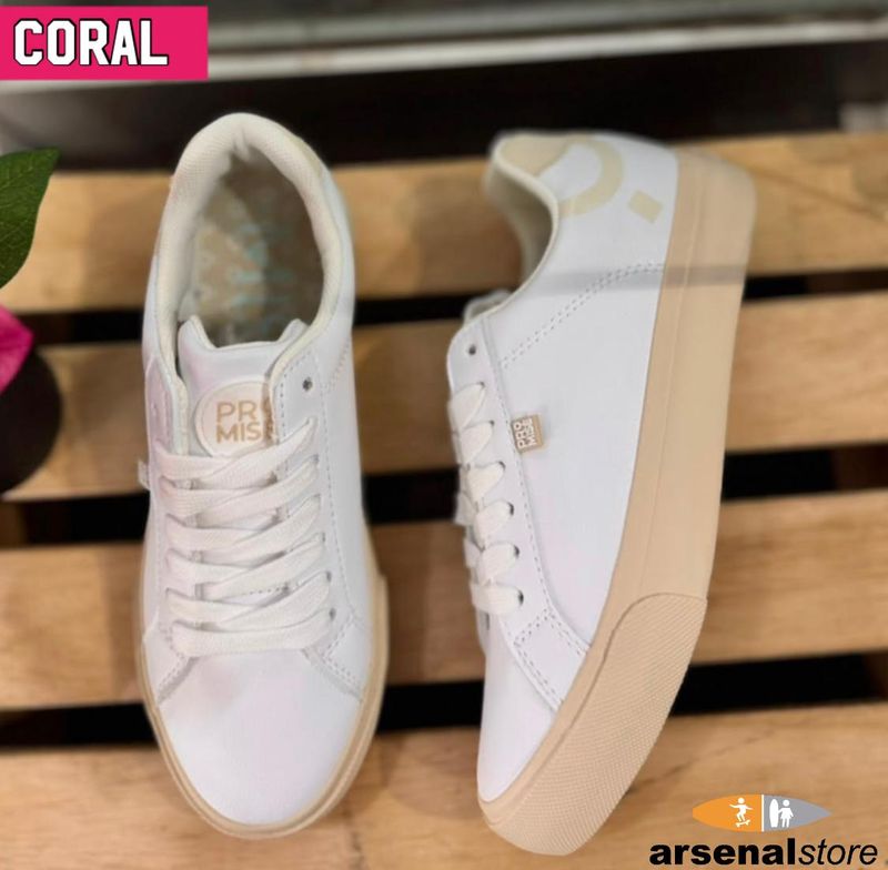TENIS CORAL COTTON WHT/SAND PROM