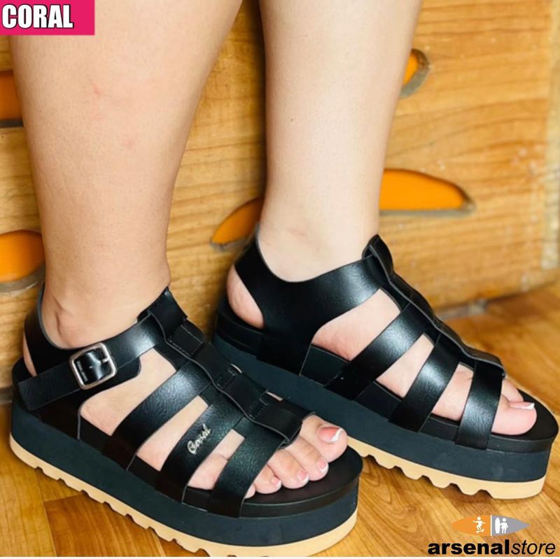 SANDALIA CORAL LOLY BLACK