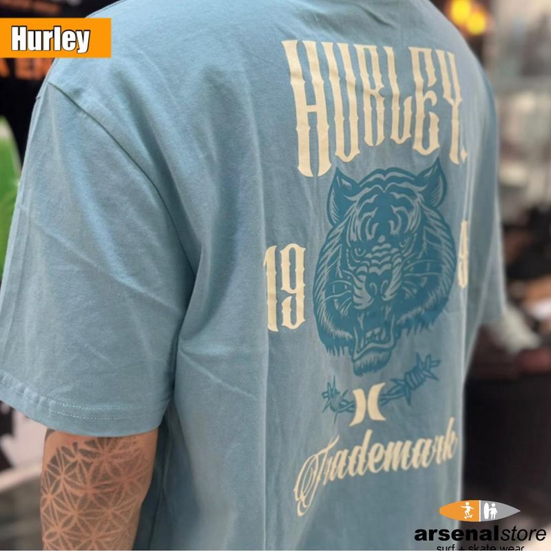 CAMISETA HURLEY T05002-301 CELESTE