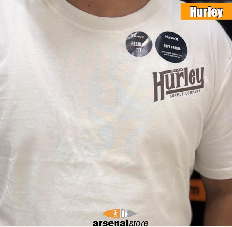 CAMISETA HURLEY T51131-280 HUESO