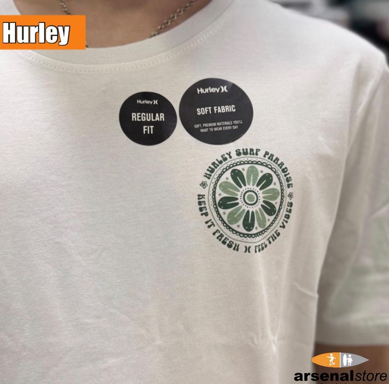 CAMISETA HURLEY T51024-280 HUESO
