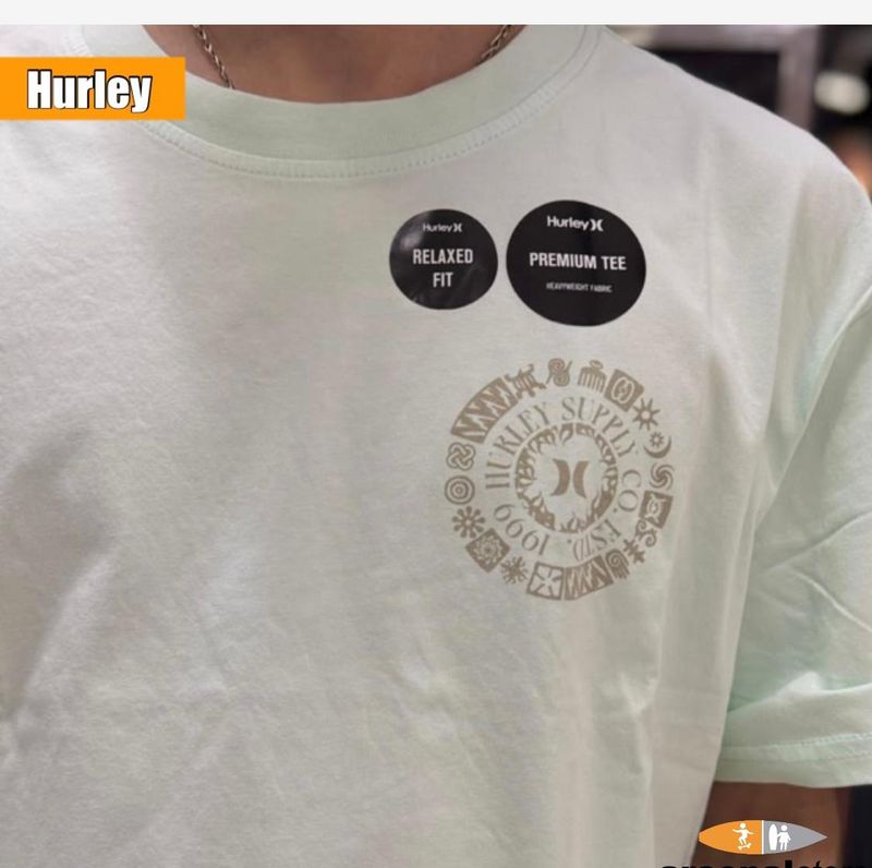 CAMISETA HURLEY T05025-009 BEIGE