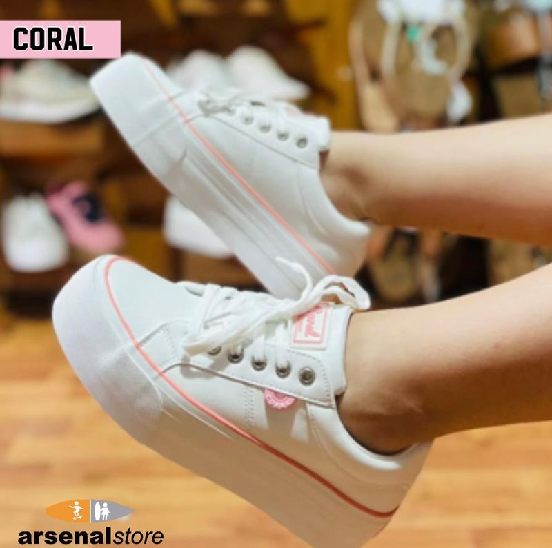 TENIS CORAL AZALEA ALL WHITE