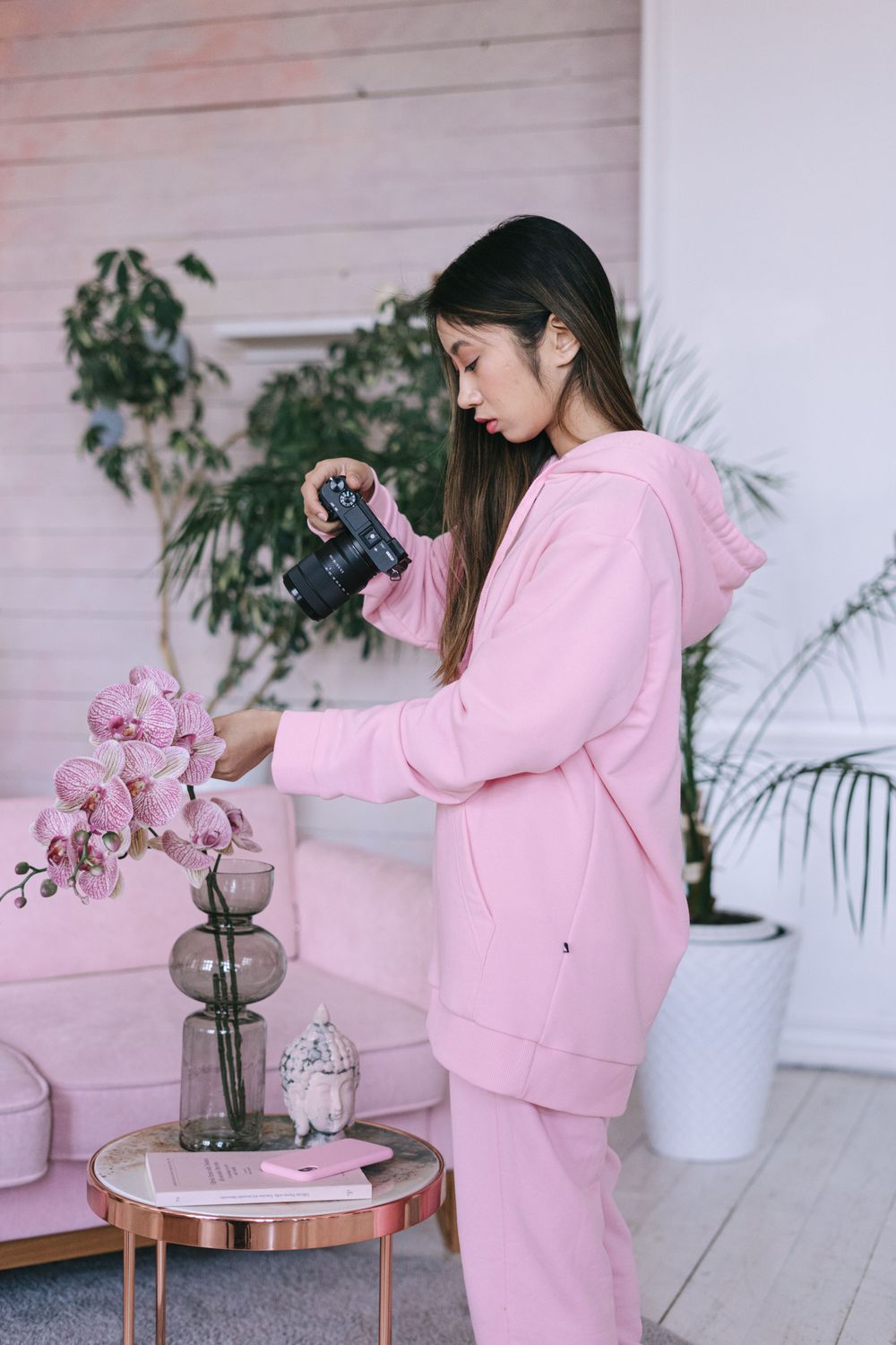 Pink Hoodie and Pyjama Set 2