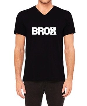 BLACK V-NECK T-SHIRT