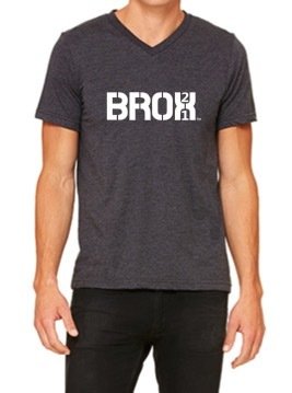 GREY V-NECK T-SHIRT