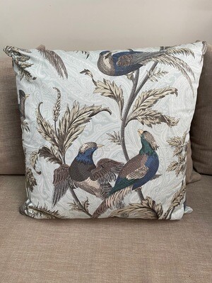 Large scatter cushion with bird print