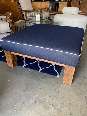 Ottoman/coffee table with timber frame