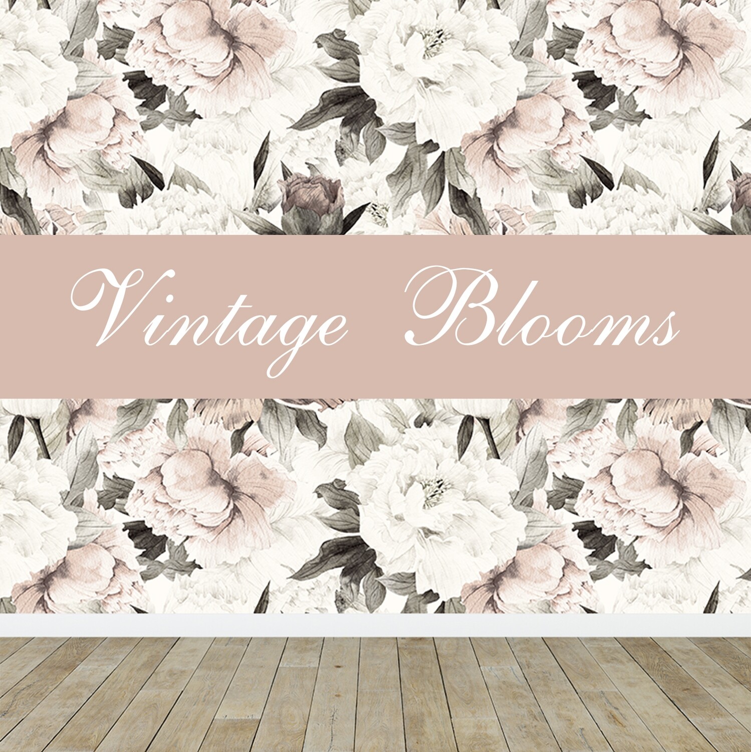Vintage Blooms Removable Wallpaper