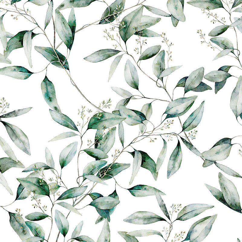 Gum Leaves Removable Wallpaper