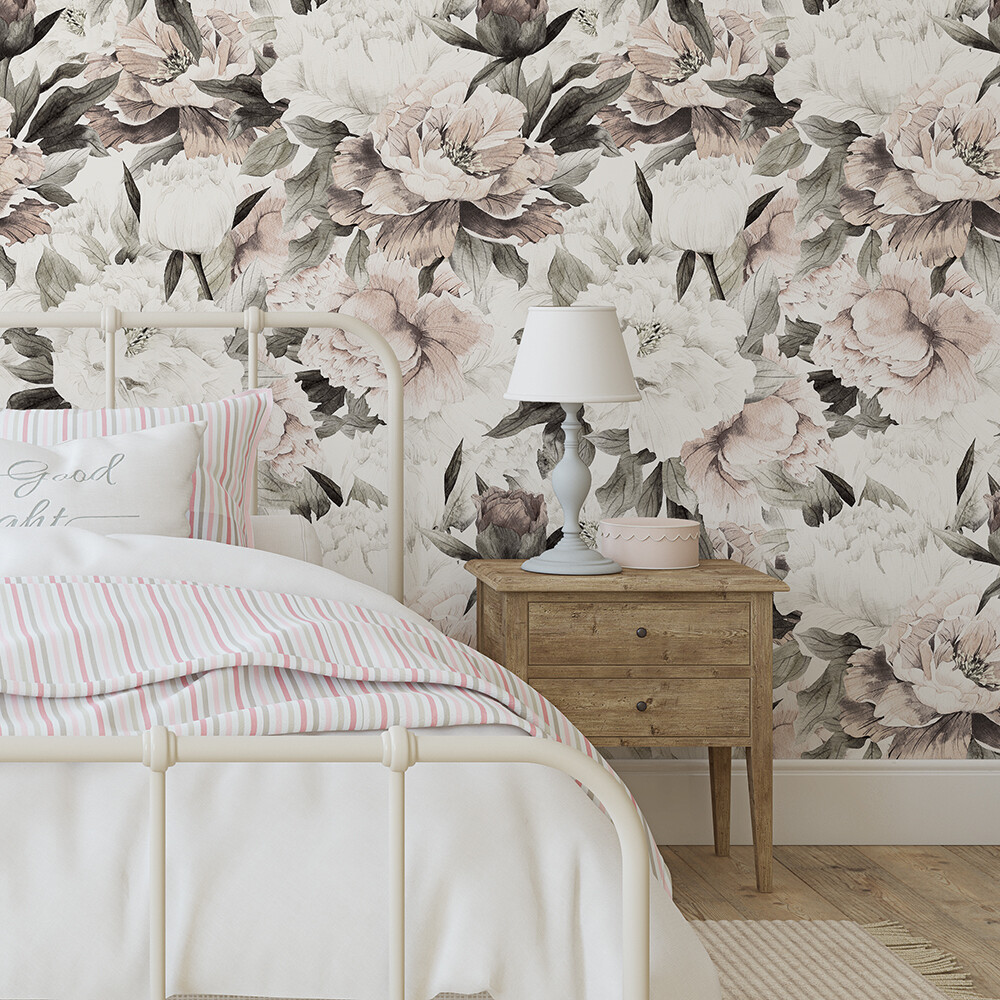 Vintage Blooms Removable Wallpaper